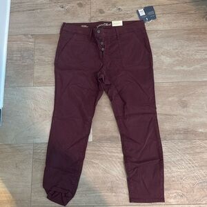 Womens maroon pants